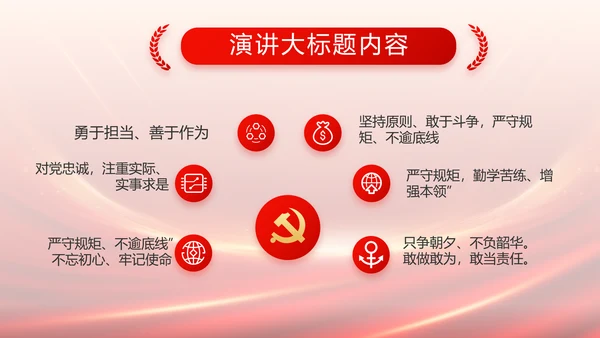 红色党建党支部述职报告PPT党课