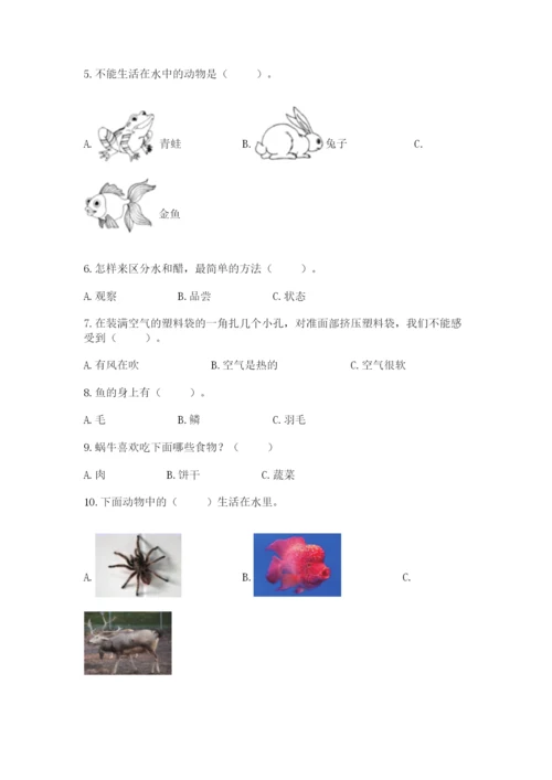 教科版一年级下册科学期末测试卷重点.docx