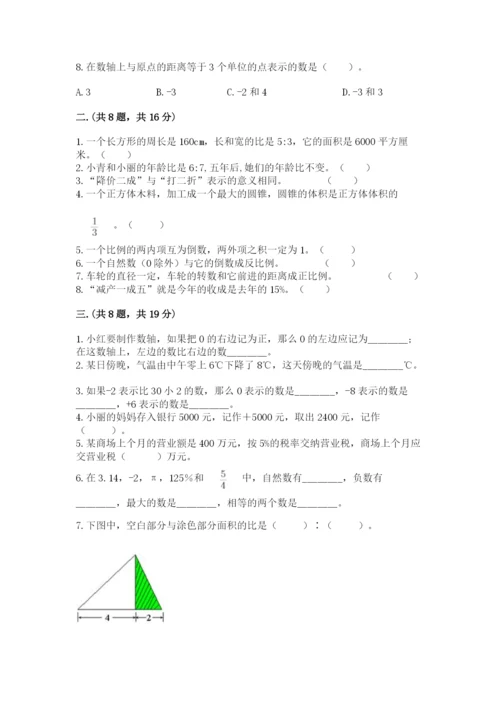 浙教版数学小升初模拟试卷及参考答案（精练）.docx