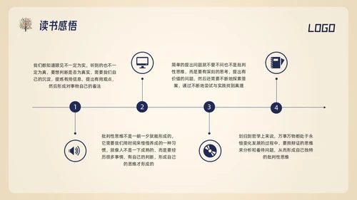 深色简约判断性思维读书分享PPT模板宣传PPT动态PPT