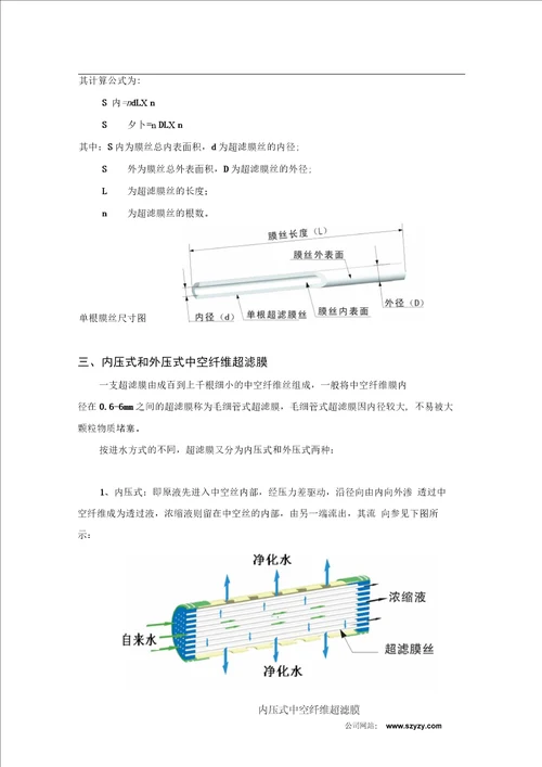 净水器超滤技术资料