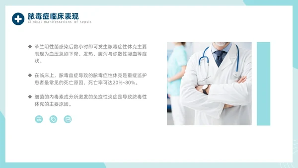 脓毒血症护理查房医疗科技通用商务绿色PPT模板