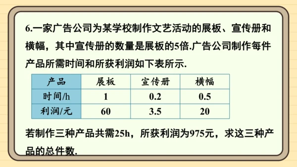 10.3 实际问题与二元一次方程组 习题课件（共19张PPT）