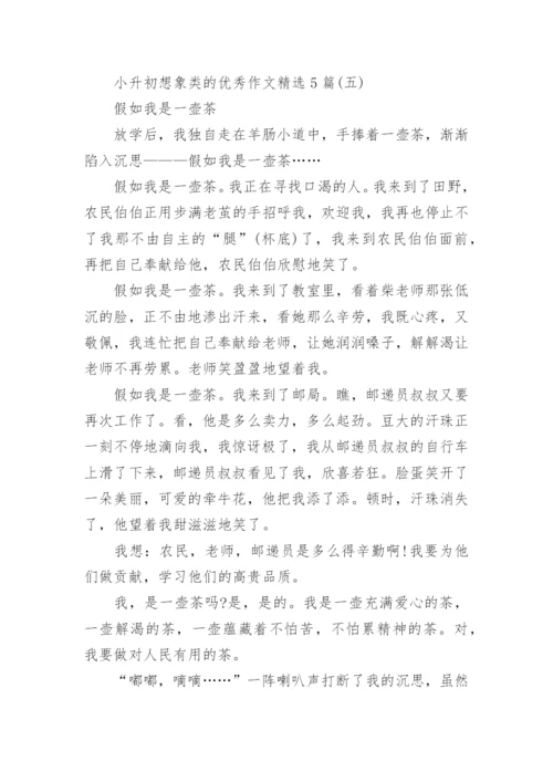 小升初_想象类优秀作文精选5篇.docx