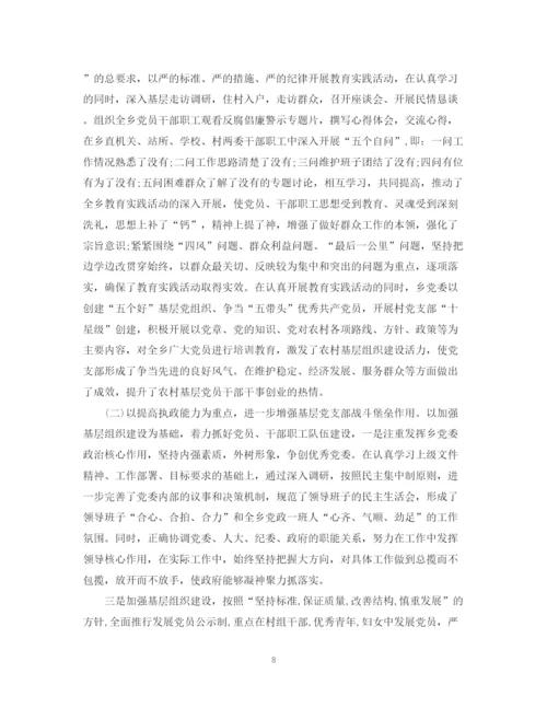 精编之乡镇党委工作计划范文.docx