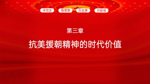 学习抗美援朝精神通用PPT模板