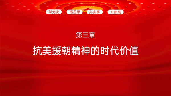 学习抗美援朝精神通用PPT模板
