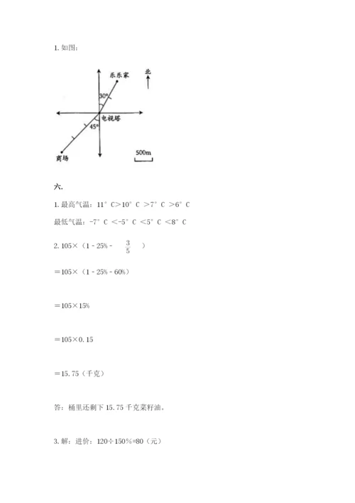 青岛版六年级数学下册期末测试题精品【名师推荐】.docx