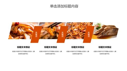 美食卤味熟食宣传介绍PPT动态模板