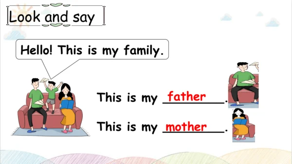 Unit 2 My family Part B Let's learn&Let's chant  课