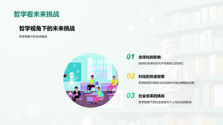 哲学引领未来规划PPT模板