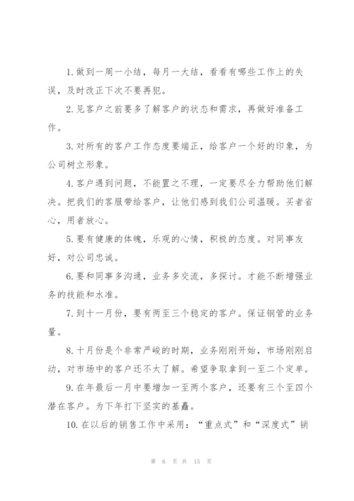 销售个人下半年工作计划【5篇】.docx