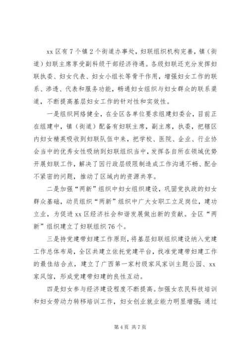 妇联XX年改革工作进展情况自查报告 (2).docx