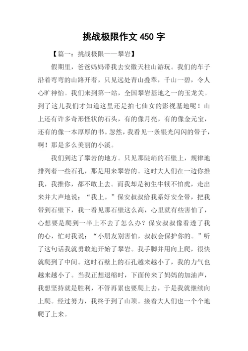 挑战极限作文450字.docx