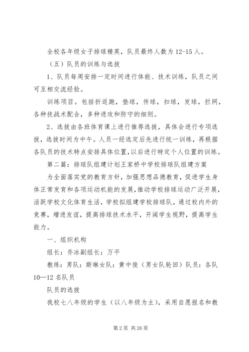 校排球队组建计划.docx