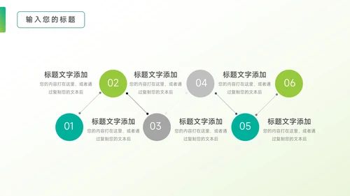 绿色极简渐变学习汇报PPT模板