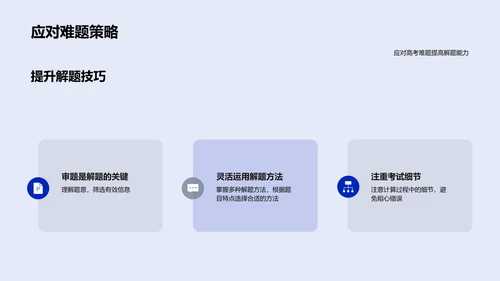 高考备考指导PPT模板