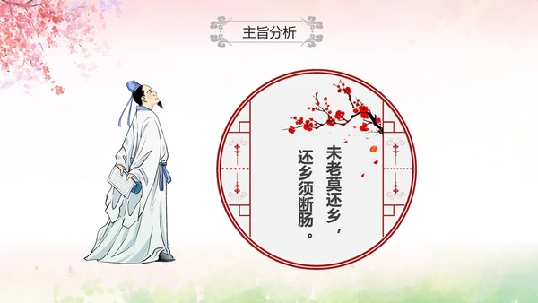 粉色水彩中国风九年级语文课件菩萨蛮课件讲解分析PPT