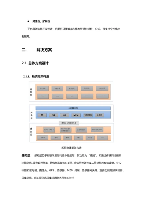 物联网系统技术方案样本.docx