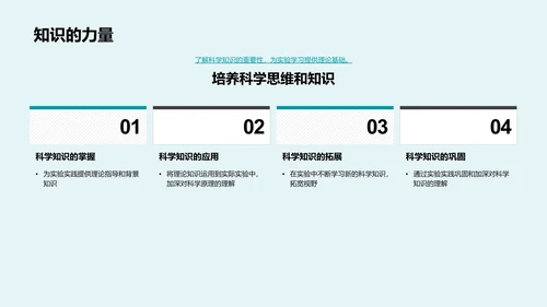 科学实验课概览PPT模板