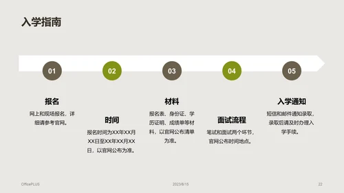 绿棕色商务现代校园招生宣传PPT模板