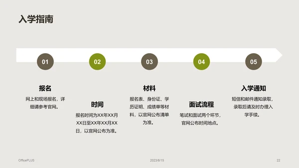 绿棕色商务现代校园招生宣传PPT模板