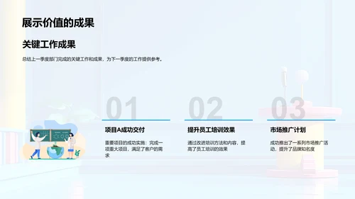 季度工作报告PPT模板