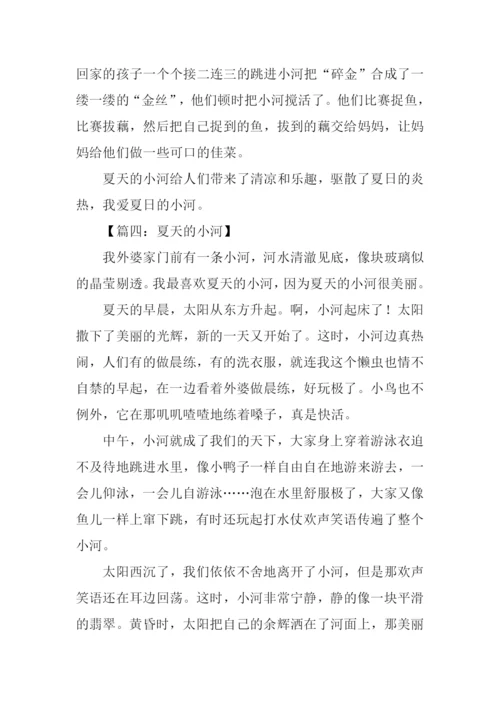 夏天的小河作文.docx