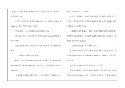 小额担保贷款工作总结