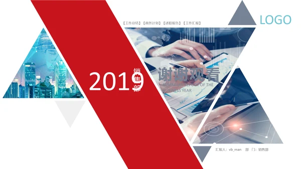 2019销售部年终工作总结计划述职PPT
