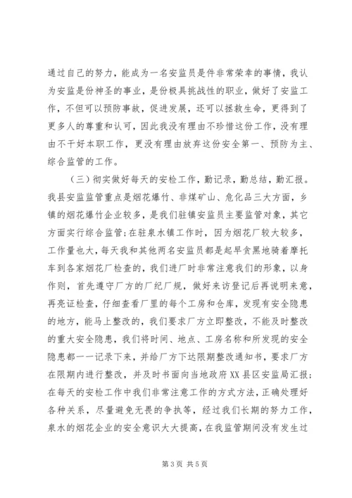 乡镇安监员个人工作总结.docx