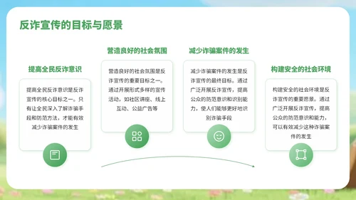 绿色3D风反对电信诈骗知识宣传PPT