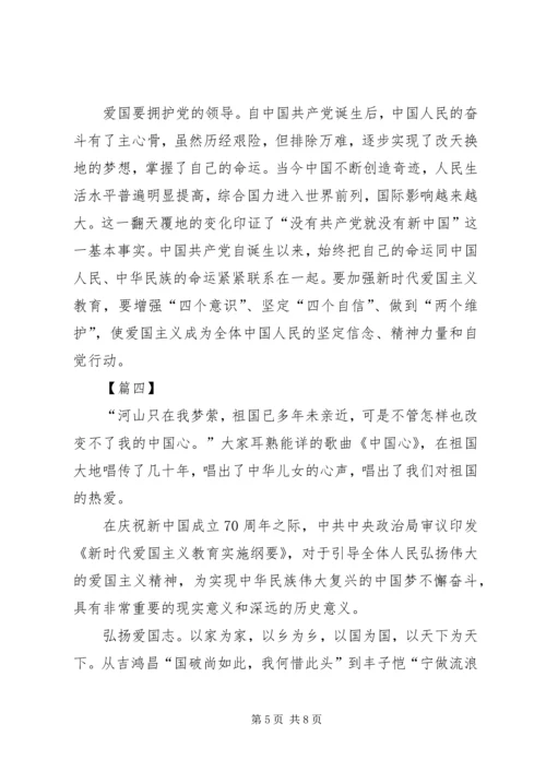 学习《新时代爱国主义教育实施纲要》心得体会5篇_1.docx