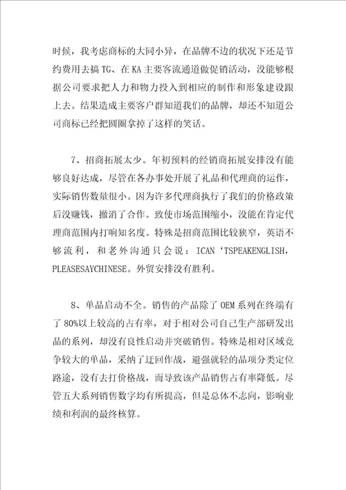 2023年销售总监的工作总结范文