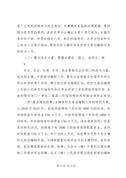 张副县长在村庄规划编制动员大会上的讲话.docx