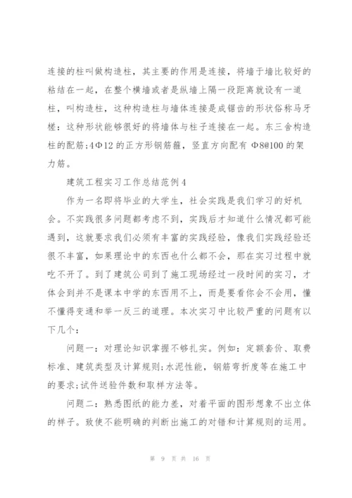 建筑工程实习工作总结范例2022.docx