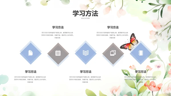 简约中国风语文课堂教育教学