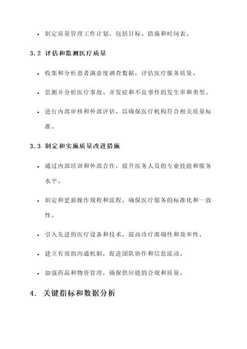 医疗质量管理和持续改进方案