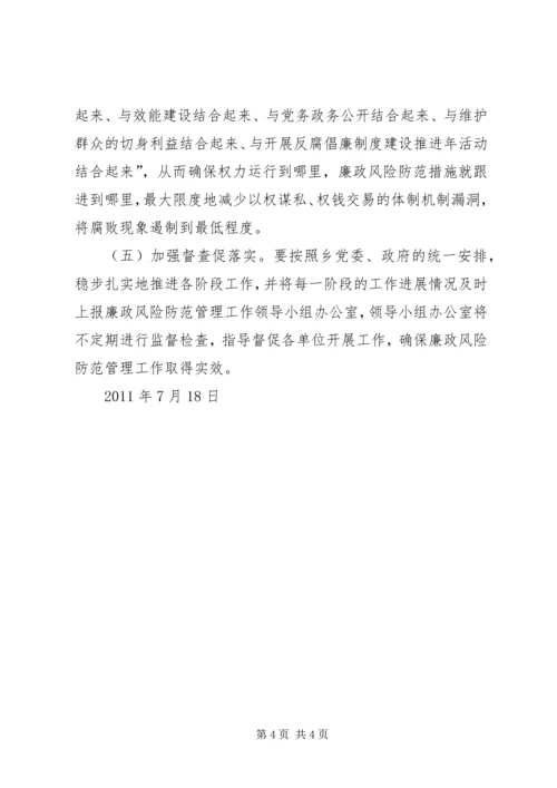 学校关于廉政风险防范管理工作的自查报告 (4).docx