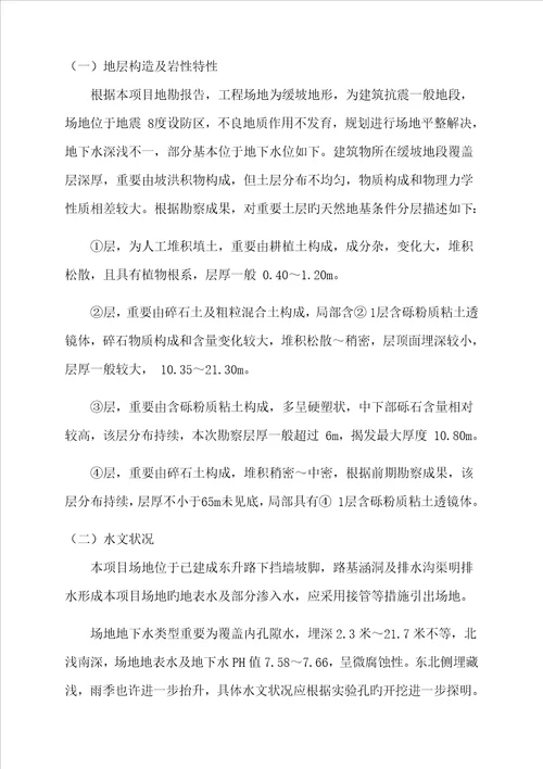 人工挖孔桩安全专项综合施工专题方案