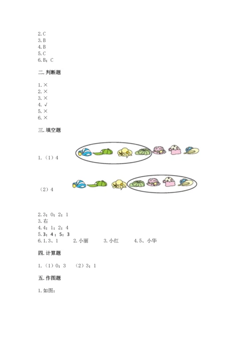 人教版一年级上册数学期中测试卷精品【a卷】.docx