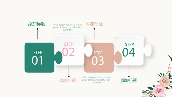 简约水彩风美容护肤宣传动态PPT