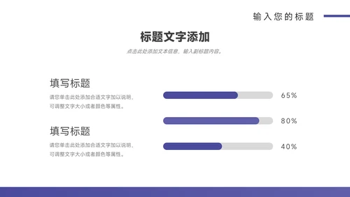 紫色极简风总结及未来展望PPT模板