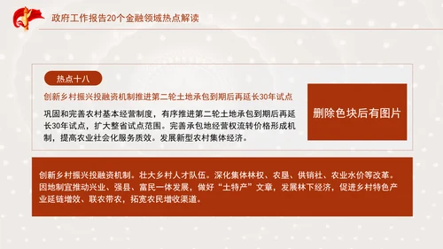 学习2025年全国两会20个金融领域热点党课ppt