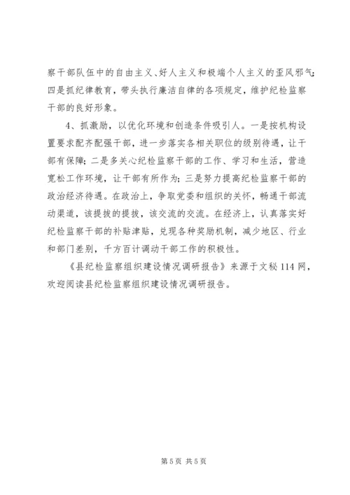 县纪检监察组织建设情况调研报告 (5).docx