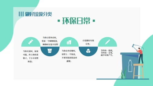 卡通垃圾分类培训课件通用PPT模板