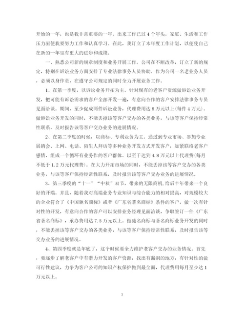 精编之业务员年度计划范文3篇.docx