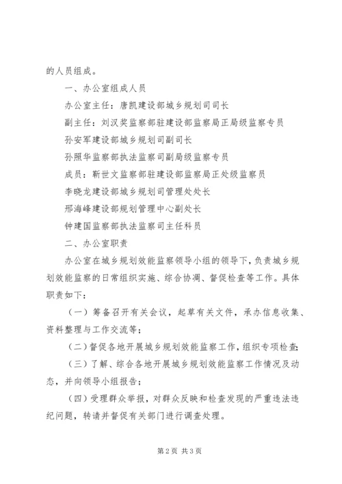 建设部监察部城乡规划效能监察领导小组办公室关于对开展城乡规划 (4).docx