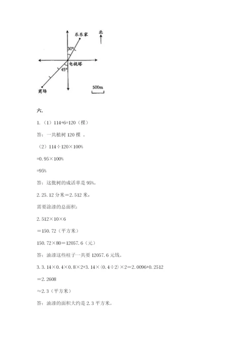 实用小学数学青岛版六年级下册期末测试卷精品（名师系列）.docx