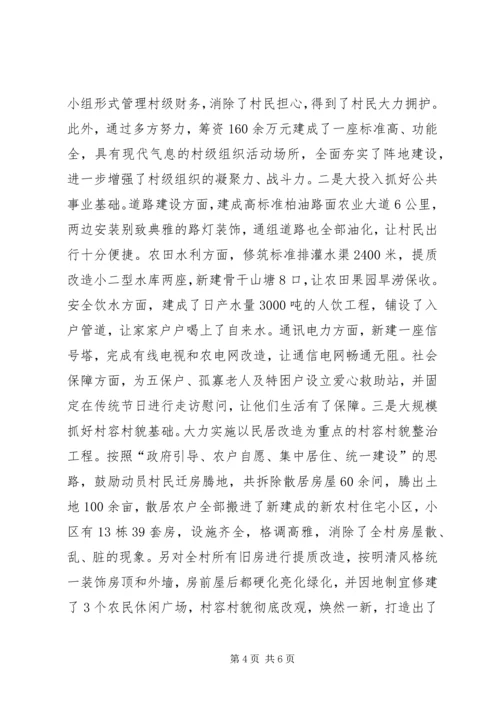 创先争优促大金村新农村建设跨越提升.docx